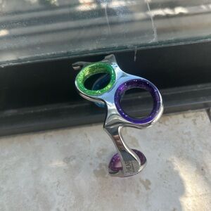 Sears Silver Key Holder with Vibrant Accents